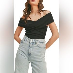 Lush Off the Shoulder Foldover Bodysuit